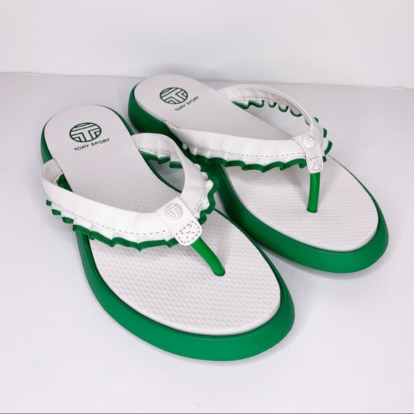 tory burch ruffle flip flops